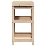 vidaXL Masă de plantare cu rafturi, 82,5x45x86,5 cm, lemn masiv pin vidaXL Masă de plantare cu rafturi, 82,5x45x86,5 cm, lemn masiv pin