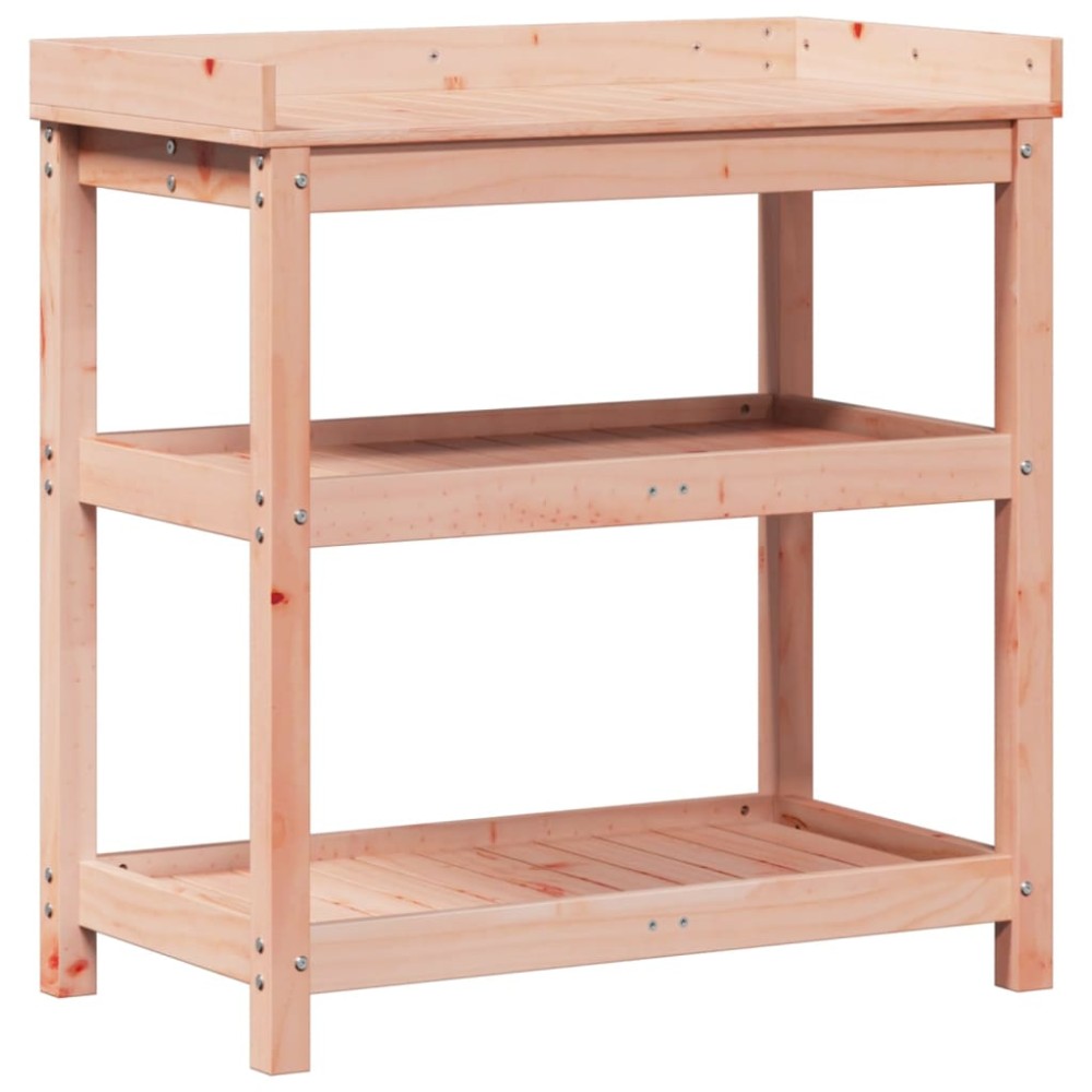 vidaXL Masă de plantare cu rafturi 82,5x45x86,5 cm lemn masiv douglas