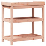 vidaXL Masă de plantare cu rafturi 82,5x45x86,5 cm lemn masiv douglas