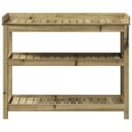 vidaXL Masă de plantare cu rafturi, 108x45x86,5 cm, lemn pin tratat vidaXL Masă de plantare cu rafturi, 108x45x86,5 cm, lemn pin tratat