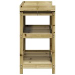 vidaXL Masă de plantare cu rafturi, 108x45x86,5 cm, lemn pin tratat vidaXL Masă de plantare cu rafturi, 108x45x86,5 cm, lemn pin tratat