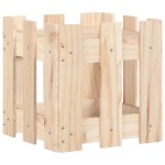 vidaXL Jardinieră grădină design gard, 30x30x30 cm, lemn masiv de pin vidaXL Jardinieră grădină design gard, 30x30x30 cm, lemn masiv de pin