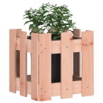 vidaXL Jardinieră grădină design gard, 30x30x30 cm, lemn masiv douglas