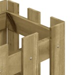 vidaXL Jardinieră grădină design gard 30x30x30cm lemn de pin impregnat