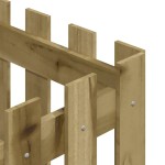 vidaXL Jardinieră grădină design gard 40x40x40cm lemn de pin impregnat