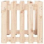 vidaXL Jardinieră grădină design gard, 50x50x50 cm, lemn masiv de pin