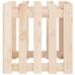 vidaXL Jardinieră grădină design gard, 50x50x50 cm, lemn masiv de pin