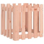 vidaXL Jardinieră grădină design gard, 50x50x50 cm, lemn masiv douglas
