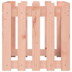 vidaXL Jardinieră grădină design gard, 50x50x50 cm, lemn masiv douglas