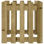 vidaXL Jardinieră grădină design gard 50x50x50cm lemn de pin impregnat