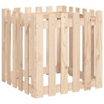 vidaXL Jardinieră grădină design gard, 60x60x60 cm, lemn masiv de pin