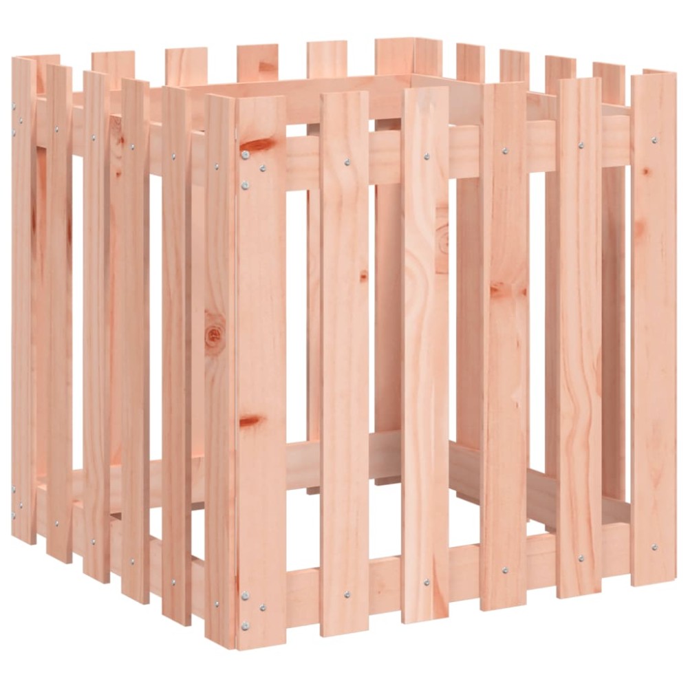 vidaXL Jardinieră grădină design gard, 60x60x60 cm, lemn masiv douglas