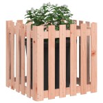vidaXL Jardinieră grădină design gard, 60x60x60 cm, lemn masiv douglas