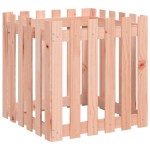 vidaXL Jardinieră grădină design gard, 60x60x60 cm, lemn masiv douglas