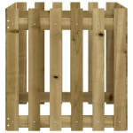 vidaXL Jardinieră grădină design gard, 60x60x60 cm, lemn pin impregnat vidaXL Jardinieră grădină design gard, 60x60x60 cm, lemn pin impregnat