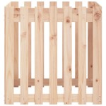 vidaXL Jardinieră grădină cu design gard, 70x70x70 cm, lemn masiv pin vidaXL Jardinieră grădină cu design gard, 70x70x70 cm, lemn masiv pin