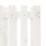 vidaXL Jardinieră grădină design gard, alb, 70x70x70 cm lemn masiv pin