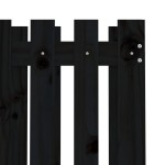 vidaXL Jardinieră grădină design gard negru 70x70x70 cm lemn masiv pin vidaXL Jardinieră grădină design gard negru 70x70x70 cm lemn masiv pin