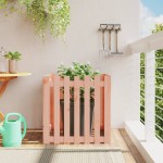 vidaXL Jardinieră grădină design gard, 70x70x70 cm, lemn masiv douglas vidaXL Jardinieră grădină design gard, 70x70x70 cm, lemn masiv douglas