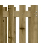vidaXL Jardinieră grădină cu design gard, 70x70x70 cm, lemn pin tratat vidaXL Jardinieră grădină cu design gard, 70x70x70 cm, lemn pin tratat