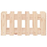 vidaXL Jardinieră grădină design gard, 60x30x30 cm, lemn masiv de pin