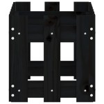 vidaXL Jardinieră grădină design gard negru 60x30x30 cm lemn masiv pin