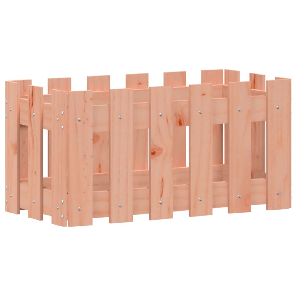 vidaXL Jardinieră grădină design gard, 60x30x30 cm, lemn masiv douglas
