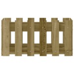 vidaXL Jardinieră grădină design gard 60x30x30cm lemn de pin impregnat