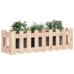 vidaXL Pat înălțat grădină design gard 100x30x30 cm lemn de pin tratat