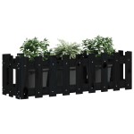 vidaXL Pat înălțat grădină design gard 100x30x30 cm lemn de pin tratat