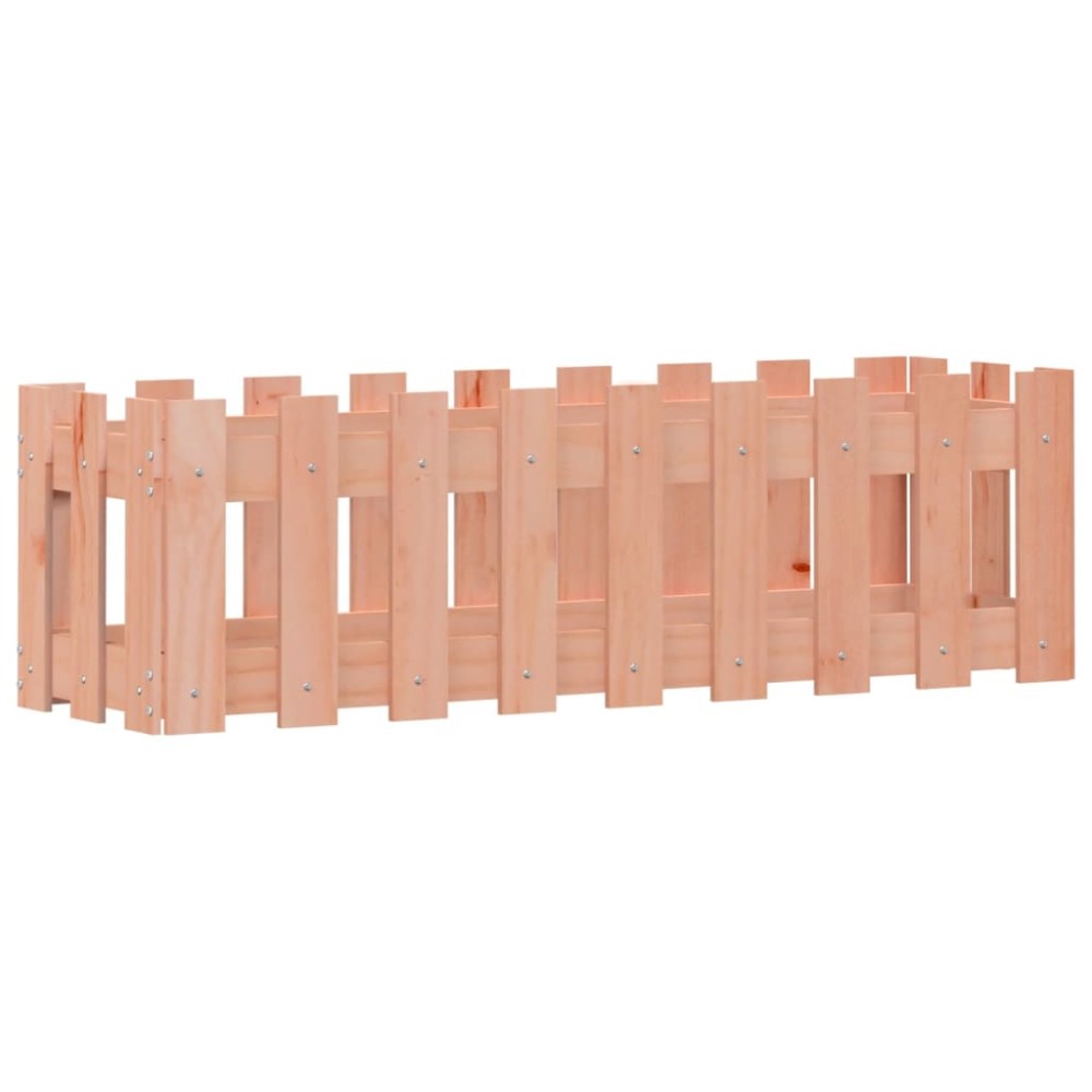 vidaXL Pat înălțat grădină cu design gard 100x30x30 cm lemn douglas