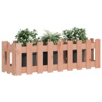 vidaXL Pat înălțat grădină cu design gard 100x30x30 cm lemn douglas vidaXL Pat înălțat grădină cu design gard 100x30x30 cm lemn douglas
