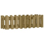 vidaXL Pat înălțat grădină design gard 100x30x30 cm lemn impregnat pin