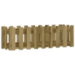 vidaXL Pat înălțat grădină design gard 100x30x30 cm lemn impregnat pin