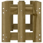vidaXL Pat înălțat grădină design gard 100x30x30 cm lemn impregnat pin