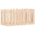 vidaXL Pat înălțat grădină design gard 100x50x50 cm lemn de pin tratat