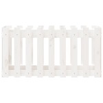 vidaXL Pat înălțat grădină design gard alb 100x50x50cm lemn pin tratat