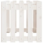 vidaXL Pat înălțat grădină design gard alb 100x50x50cm lemn pin tratat