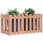 vidaXL Pat înălțat grădină cu design gard 100x50x50 cm lemn douglas