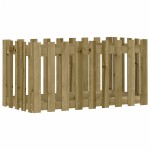 vidaXL Pat înălțat grădină design gard 100x50x50 cm lemn impregnat pin
