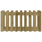 vidaXL Pat înălțat grădină design gard 100x50x50 cm lemn impregnat pin