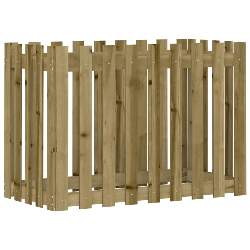 vidaXL Pat înălțat grădină design gard 100x50x70 cm lemn impregnat pin