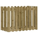 vidaXL Pat înălțat grădină design gard 100x50x70 cm lemn impregnat pin