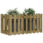 vidaXL Pat înălțat grădină design gard 100x50x70 cm lemn impregnat pin