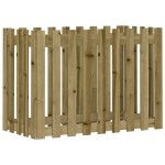vidaXL Pat înălțat grădină design gard 100x50x70 cm lemn impregnat pin