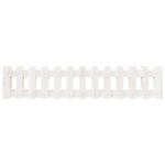 vidaXL Pat înălțat grădină design gard alb 150x30x30cm lemn pin tratat