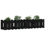 vidaXL Pat înălțat grădină design gard 150x30x30 cm lemn de pin tratat