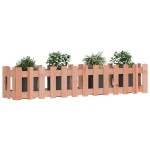 vidaXL Pat înălțat grădină cu design gard 150x30x30 cm lemn douglas