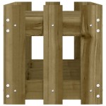 vidaXL Pat înălțat grădină design gard 150x30x30 cm lemn impregnat pin