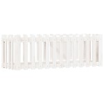 vidaXL Pat înălțat grădină design gard alb 150x50x50cm lemn pin tratat